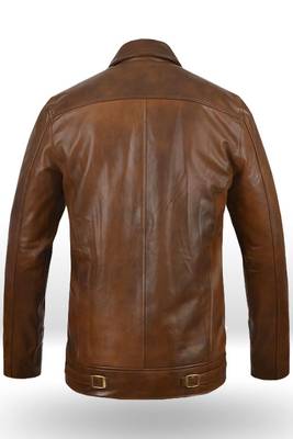 men's dark brown lambskin leather jacket classic zip up style modern 2