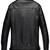 Men's black  genuine lambskin leather jacket for multipal zipper pocket style