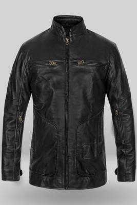 men's black lambskin leather jacket classic zip up style modern superior 1