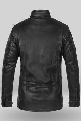 men's black lambskin leather jacket classic zip up style modern superior 3