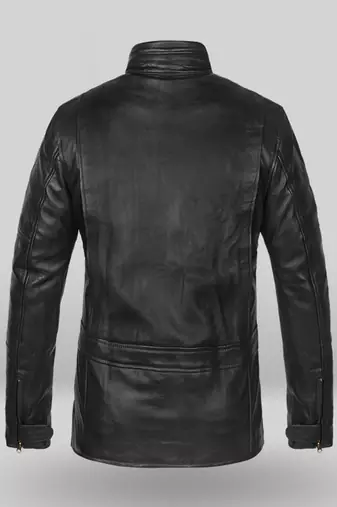 men's black lambskin leather jacket classic zip up style modern superior
