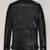 Men's black lambskin leather jackert- zipper details style -zipper style