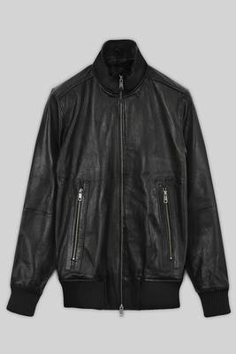 men's black lambskin leather biker jacket classic moto zip style modern modern 1