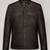 Men’s brown lambskin leather jacket- distressed vintage finish rub-off effect style