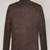 Men’s brown  lambskin leather jacket  two vertical zippered waist pockets