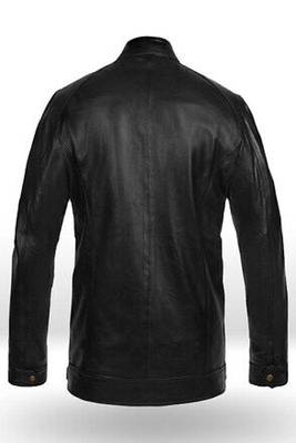 men's black lambskin leather biker jacket classic moto zip style modern stylish 3