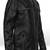Men’s black lambskin leather jacket- zip & café racer biker  style