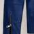 Men’s blue lambskin leather jacket muiltipal cross zip & biker  style