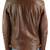 Men’s brown lambskin leather jacket 2 pocket & café racer style