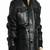 Men’s black genuine lambskin leather jacket- 4 pocket & shoulder strip style