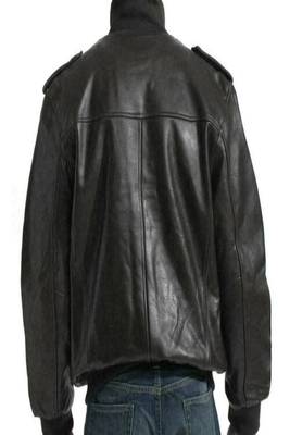men's black lambskin leather jacket classic zip up style modern versatile 3