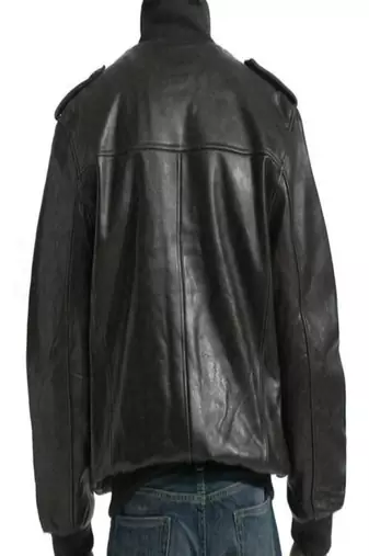 men's black lambskin leather jacket classic zip up style modern versatile
