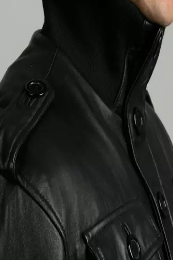 men's black lambskin leather jacket classic zip up style modern versatile