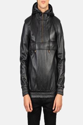 men's black lambskin leather jacket classic zip up style modern distinctive 3
