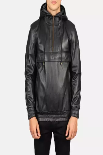 men's black lambskin leather jacket classic zip up style modern distinctive
