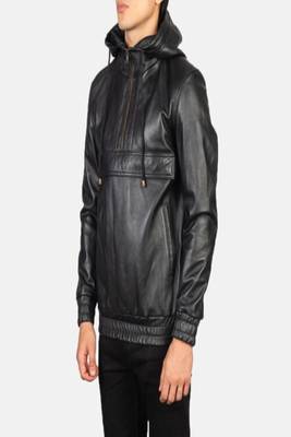 men's black lambskin leather jacket classic zip up style modern distinctive 4