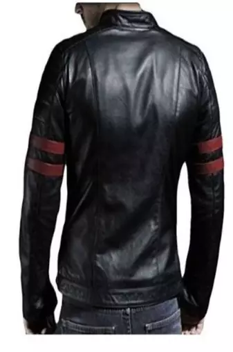 men's black lambskin leather jacket classic zip up style modern luxury