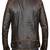 men's brown lambskin leather jacket rub off zip skin & café racer style