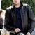 men's black genuine lambskin leather jacket-two vertical zippered chest pockets style