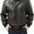 men's brown genuine lambskin leather jacket-bomber biker 2 pocket & ribb cuff style