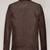 men's coffee brown genuine lambskin leather jacket waist belt & ribb cuff biker style