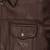 men's coffee brown genuine lambskin leather jacket waist belt & ribb cuff biker style