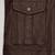 men's coffee brown genuine lambskin leather jacket waist belt & ribb cuff biker style