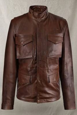 men's brown lambskin leather biker jacket classic moto zip style ultimate 1