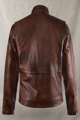 men's brown lambskin leather biker jacket classic moto zip style ultimate 2