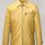 Mens yellow color design  genuine lambskin leather jacket biker zip & café racer style