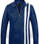 men's white lambskin leather biker jacket classic moto zip style special