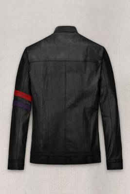 men's black lambskin leather biker jacket classic moto zip style modern superior 2