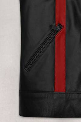 men's black lambskin leather biker jacket classic moto zip style modern superior 3