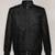 men's black genuine lambskin leather jacket button zipper biker style rib waist cuffs