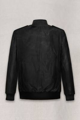 men's black lambskin leather biker jacket classic moto zip style modern refined 2