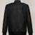men's black genuine lambskin leather jacket button zipper biker style rib waist cuffs