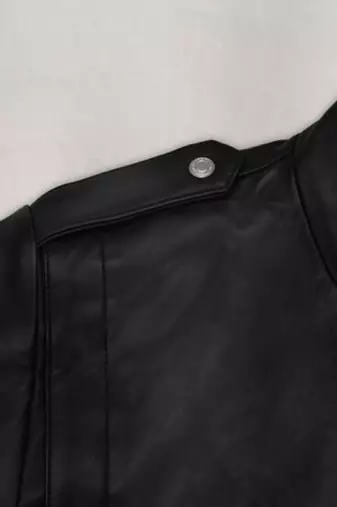 men's black lambskin leather biker jacket classic moto zip style modern refined