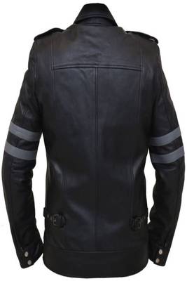 men's black lambskin leather biker jacket classic moto zip style modern elegant 3