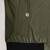 Genuine lambskin leather jacket olive green white bomber rib cuffs collar biker style