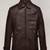 Burgundy men's genuine lambskin leather jacket biker style look