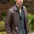 Burgundy men's genuine lambskin leather jacket biker style look