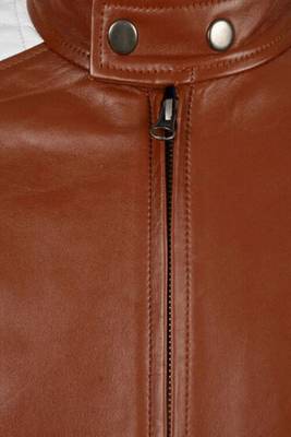 men's brown lambskin leather biker jacket premium quilted design premium 4