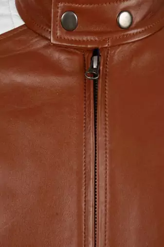 men's brown lambskin leather biker jacket premium quilted design premium