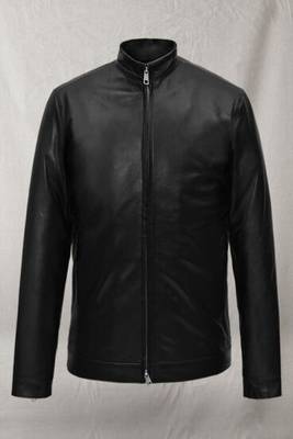 men's black lambskin leather biker jacket classic moto zip style modern versatile 1