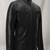 Genuine lambskin leather mens black  jacket biker style café racer