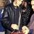 Soft genuine lambskin leather mens black  jacket biker style café racer