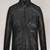 Soft genuine lambskin leather mens black  jacket biker style café racer
