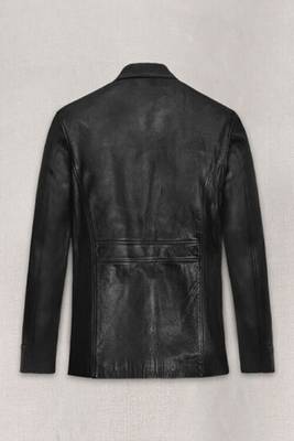 men's black lambskin leather biker jacket classic moto zip style modern timeless 3