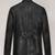 Soft genuine lambskin leather mens black  jacket biker style café racer