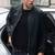 men's black genuine lambskin leather jacket bomber motorcycle rib waist cuffs style